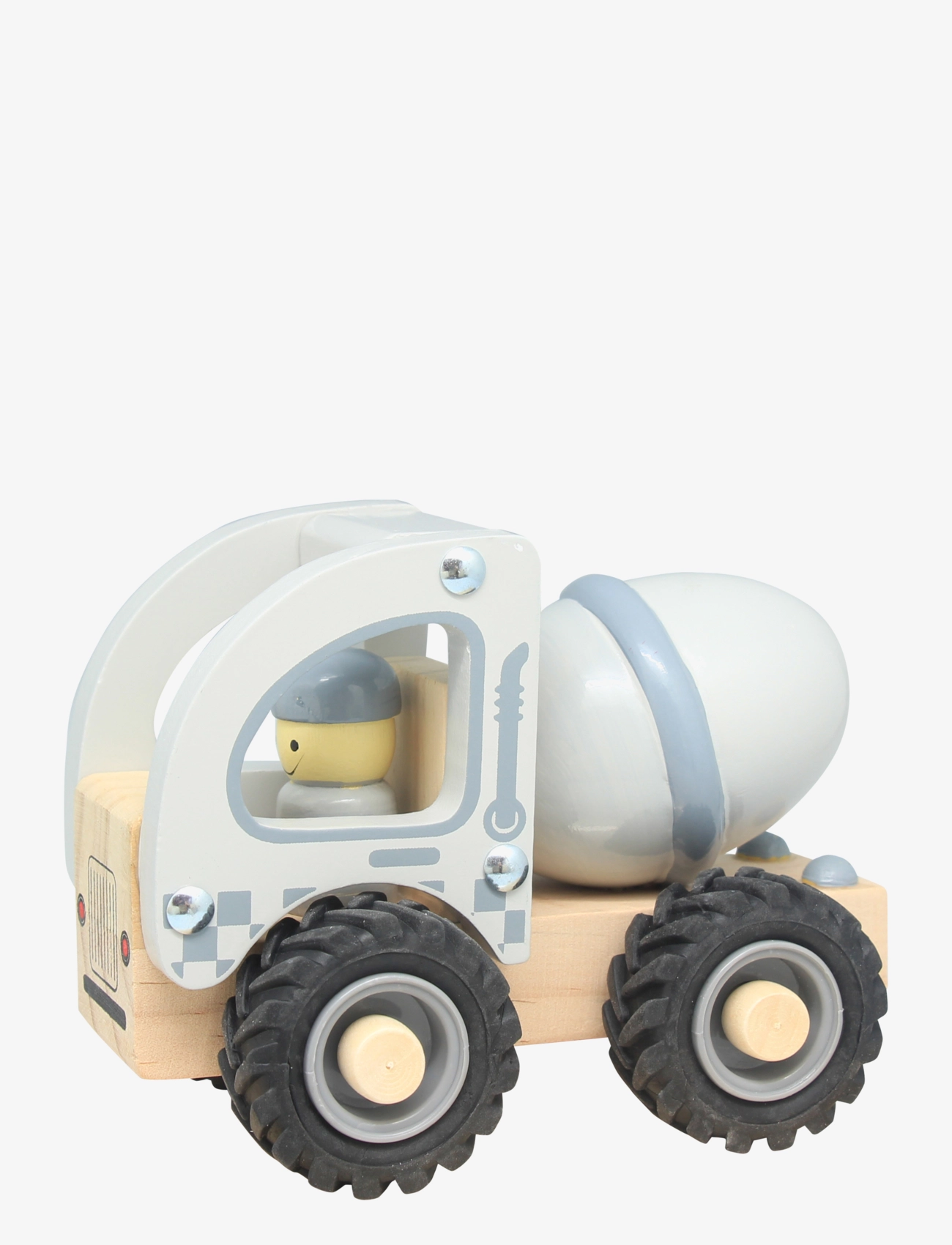 Wooden cement truck w. rubber wheels 100% FSC