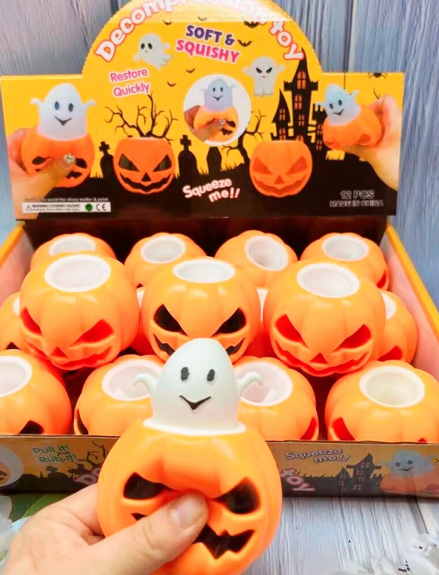 Magni Legetøj Halloween Pumpkin Pop-Up Squishy, One Size, Orange, Legetøj > Children's Birthday, Børn