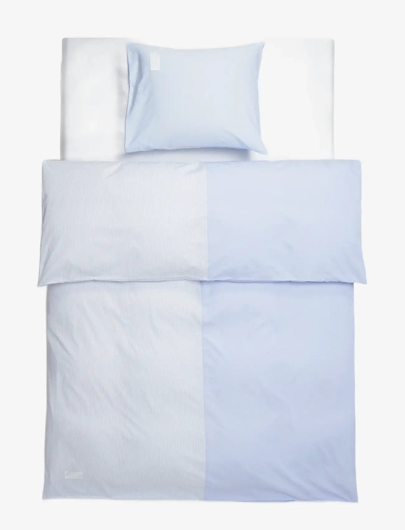 MAGNIBERG - Wall Street Duvet cover Poplin half & half - påslakan - half & half stripes poplin - 1