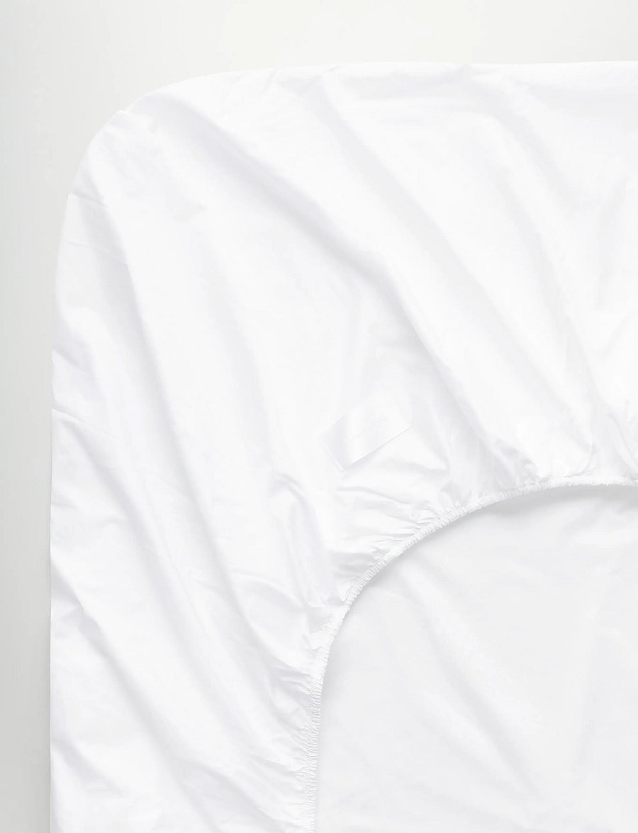 MAGNIBERG - Mother Poplin fitted sheet - bettlaken - white - 2