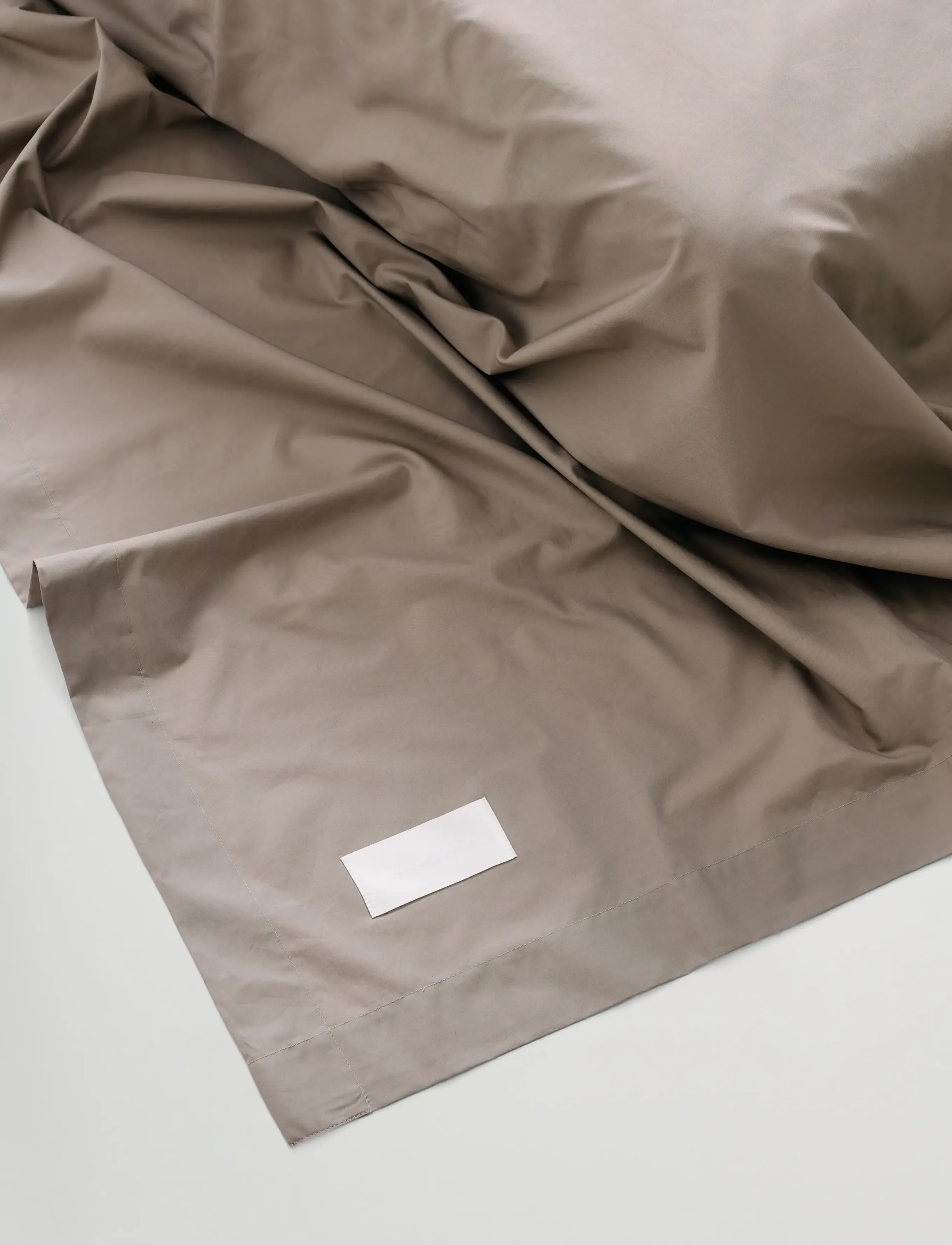 MAGNIBERG - Mother Flat sheet Poplin - bettlaken ohne gummizug - mud - 1