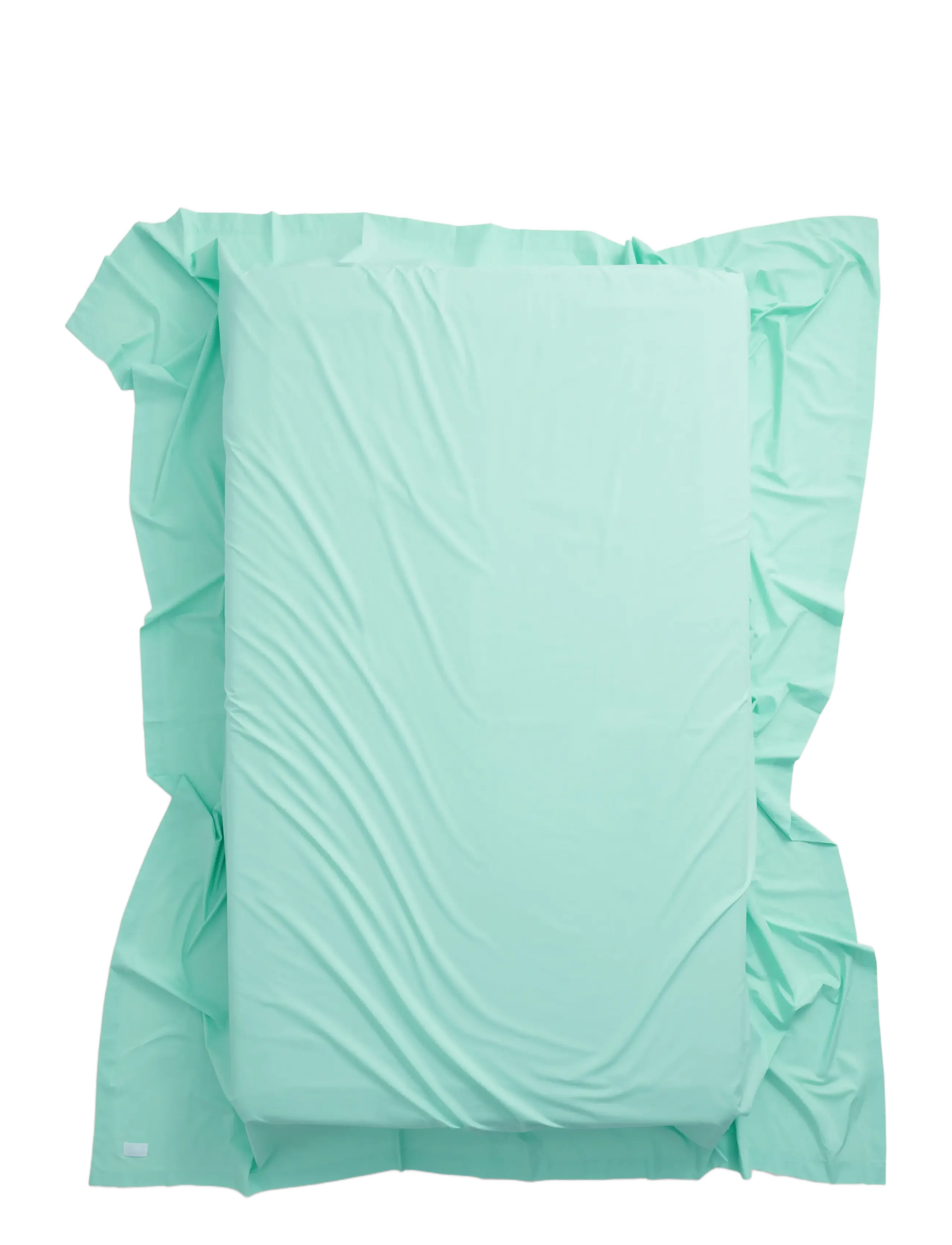 MAGNIBERG Mother Flat sheet Poplin - Sovrumstextilier - PALE GREEN / green