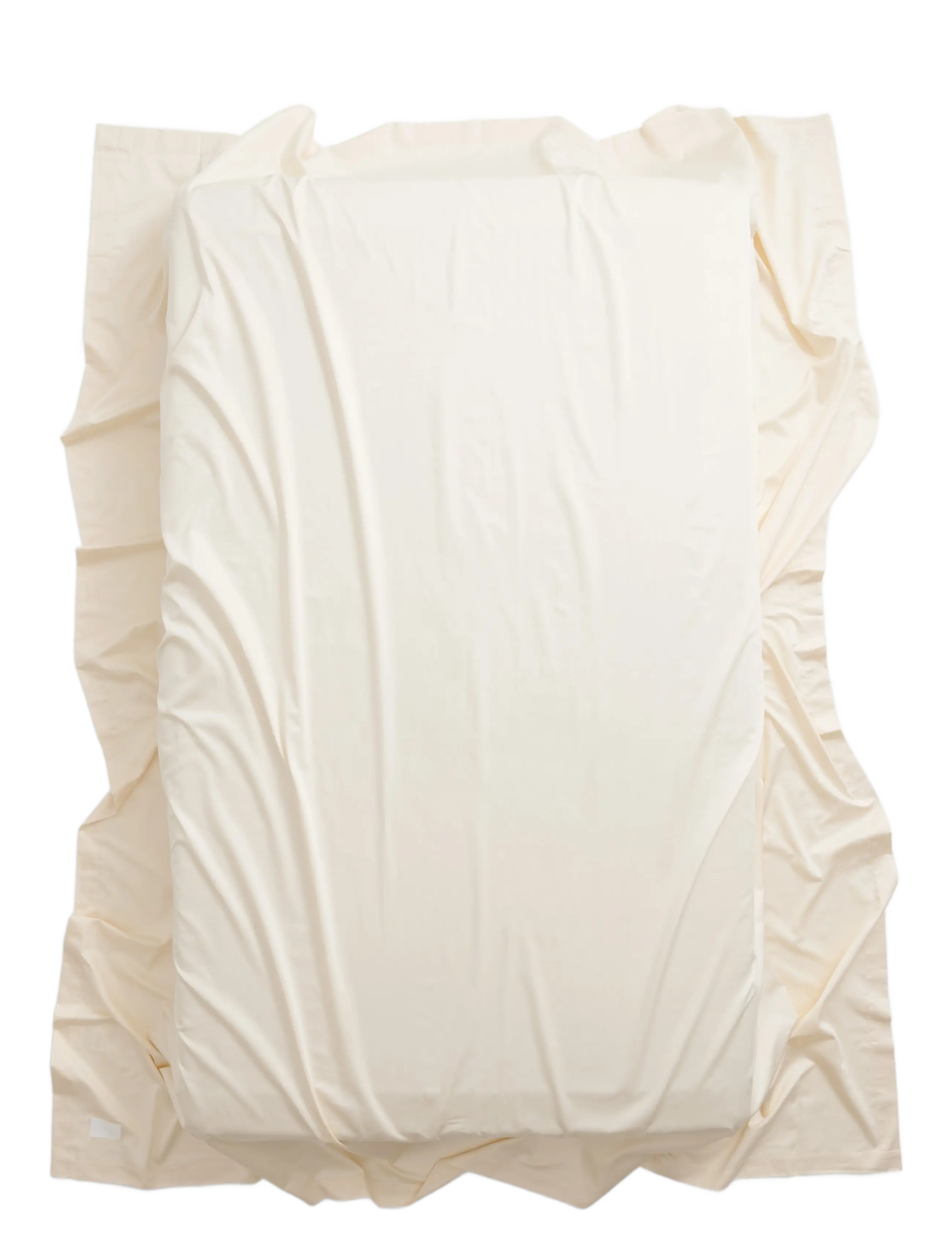 MAGNIBERG Mother Sateen Flat Sheet, 260X 280 cm, Sheets, Creme - Homeware