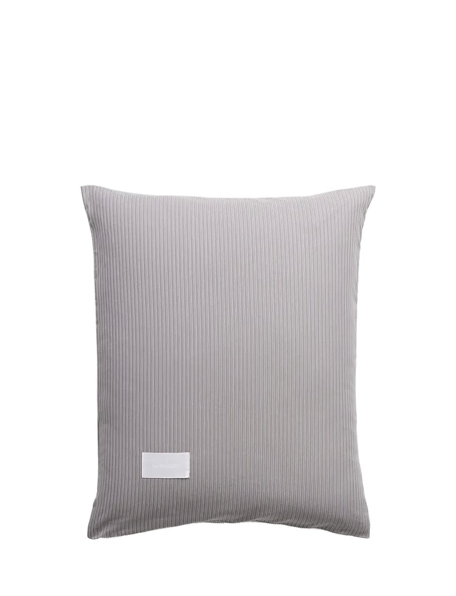 MAGNIBERG - Wall Street Oxford pillow case - kopfkissenbezüge - stripe dark grey - 0