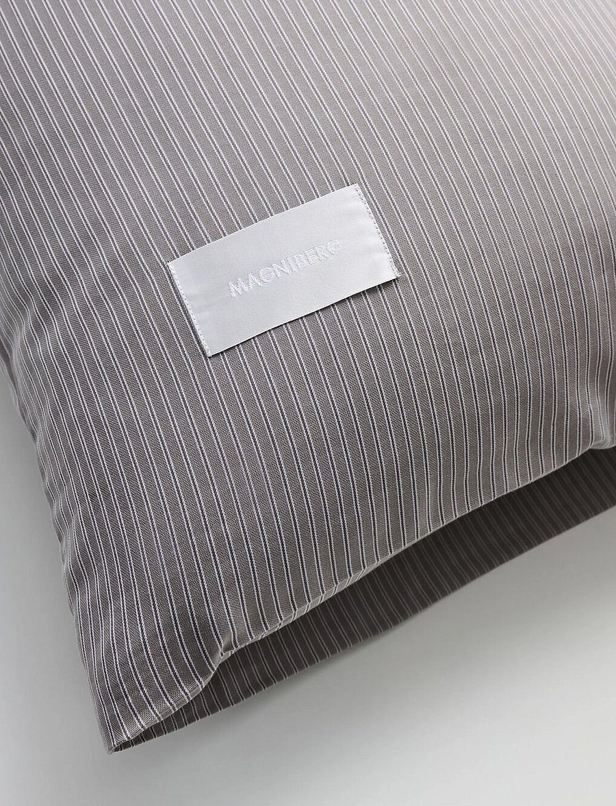 MAGNIBERG - Wall Street Oxford pillow case - kopfkissenbezüge - stripe dark grey - 2