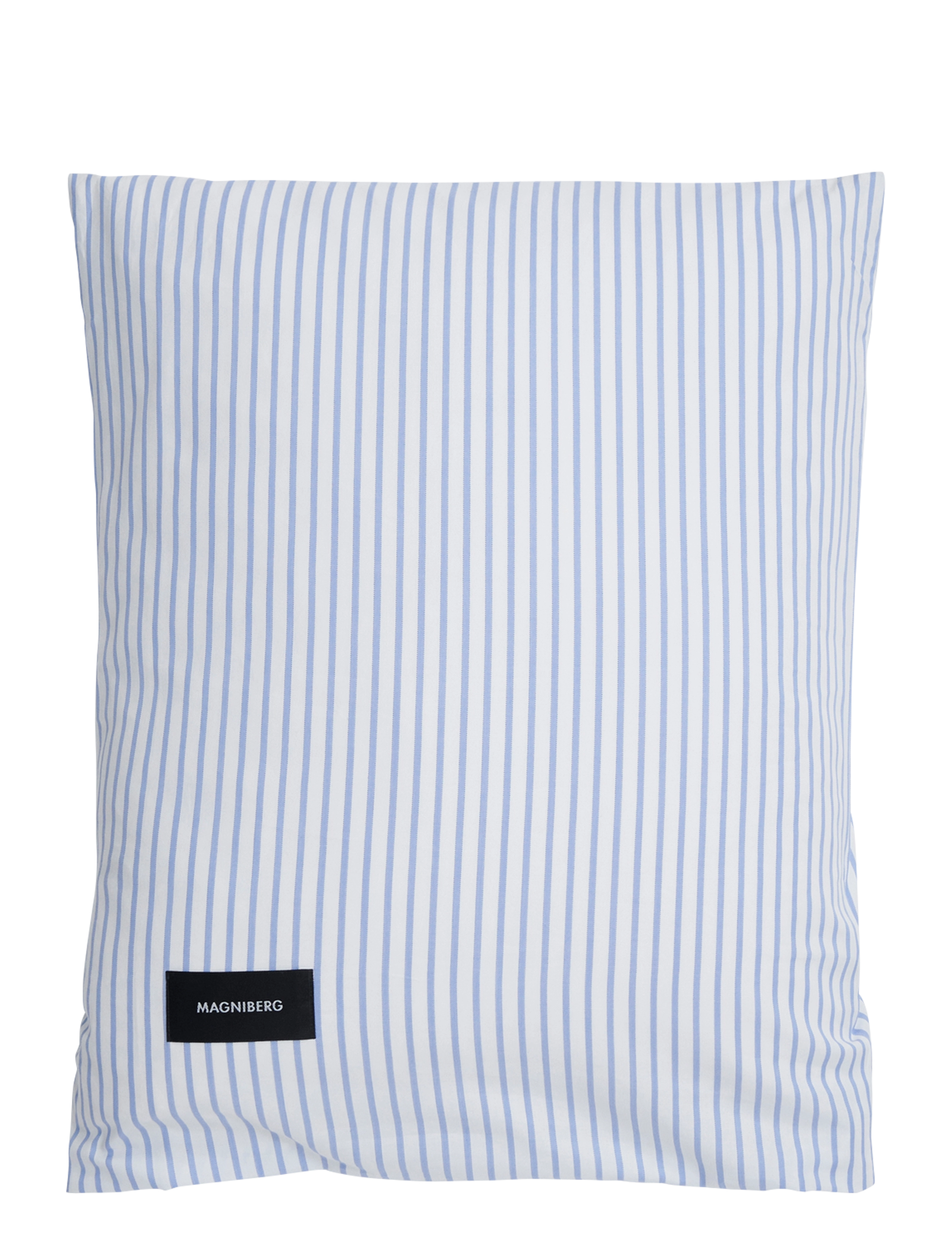 MAGNIBERG Wall Street Oxford pillow case - Soveromstekstiler - STRIPED WHITE / blue