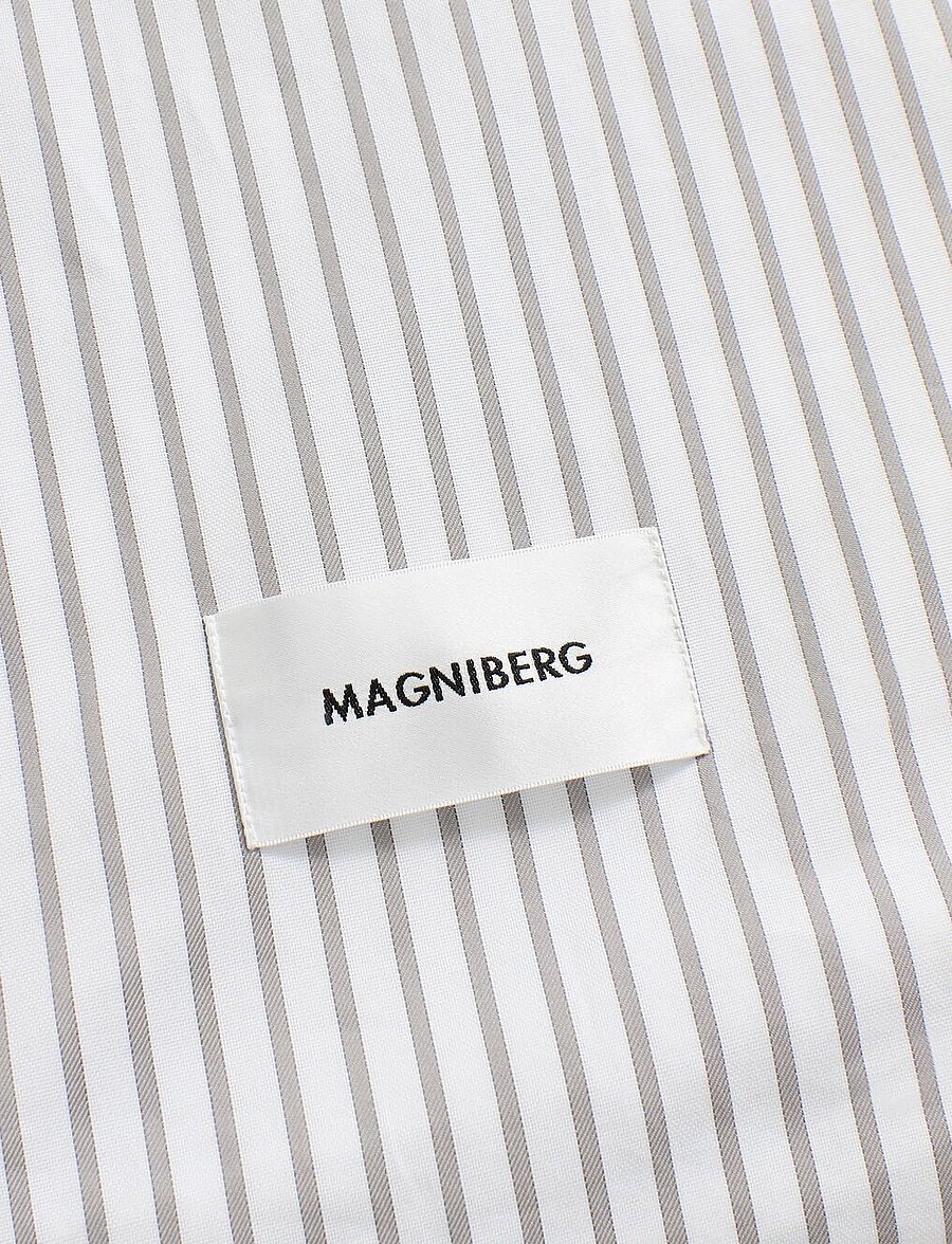MAGNIBERG - Wall Street Oxford pillow case - kopfkissenbezüge - stripe grey - 1