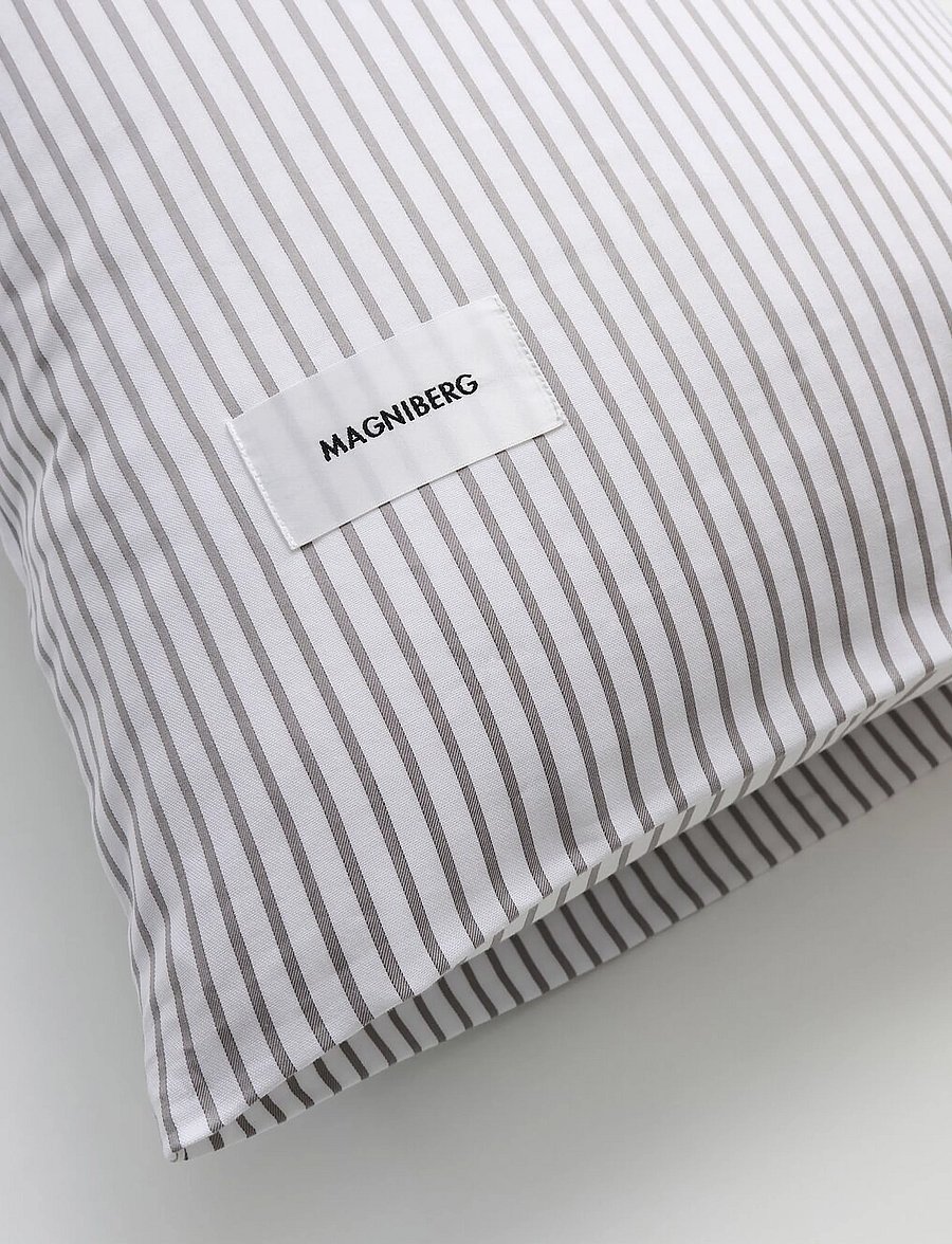 MAGNIBERG - Wall Street Oxford pillow case - kopfkissenbezüge - stripe grey - 2