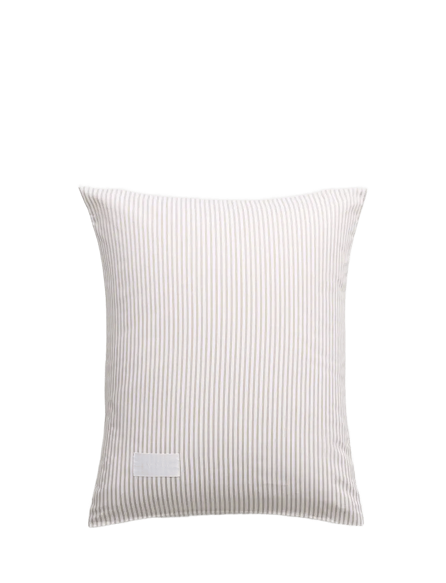 MAGNIBERG - Wall Street Oxford pillow case - kopfkissenbezüge - stripe light beige - 0