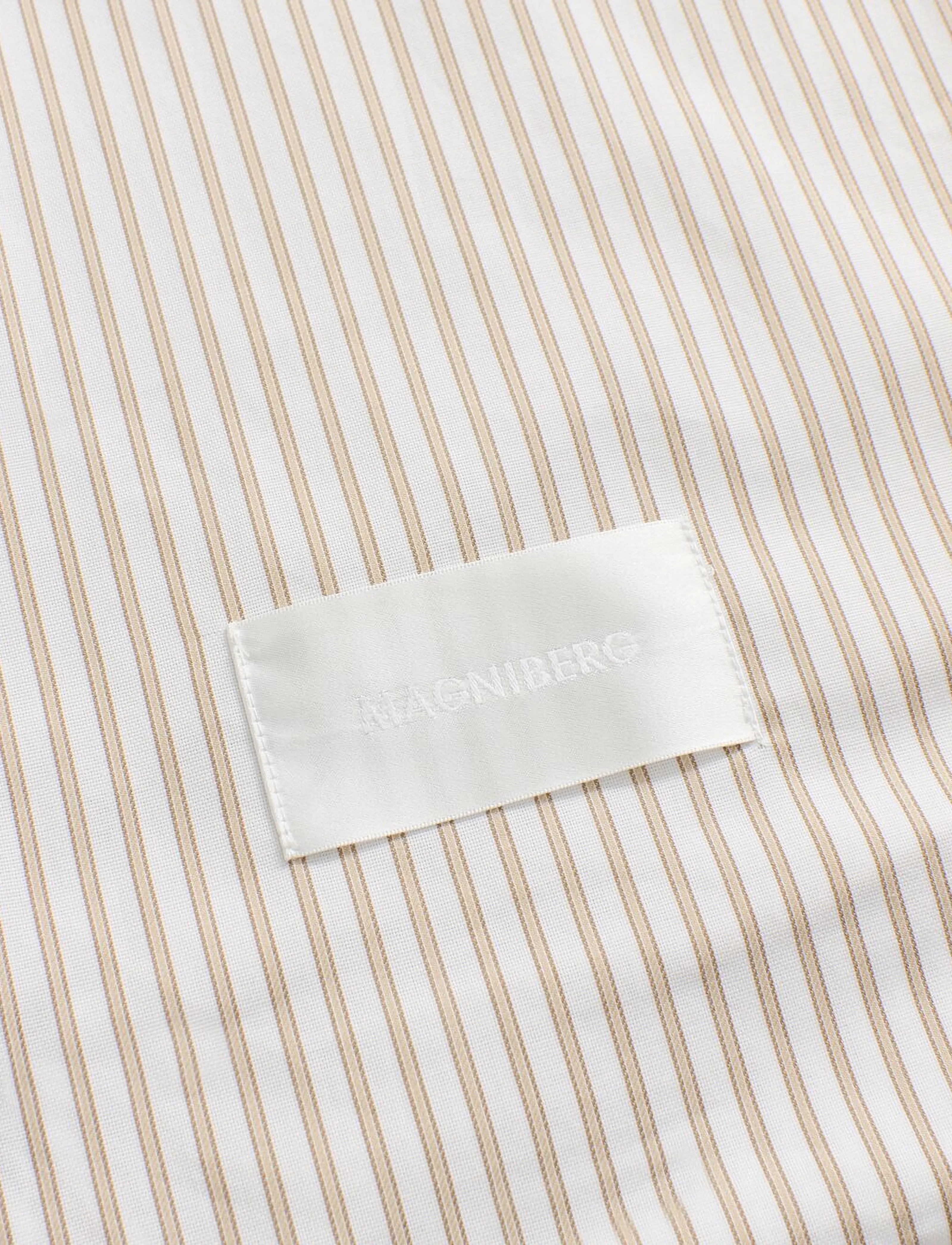 MAGNIBERG - Wall Street Oxford pillow case - kopfkissenbezüge - stripe light beige - 1