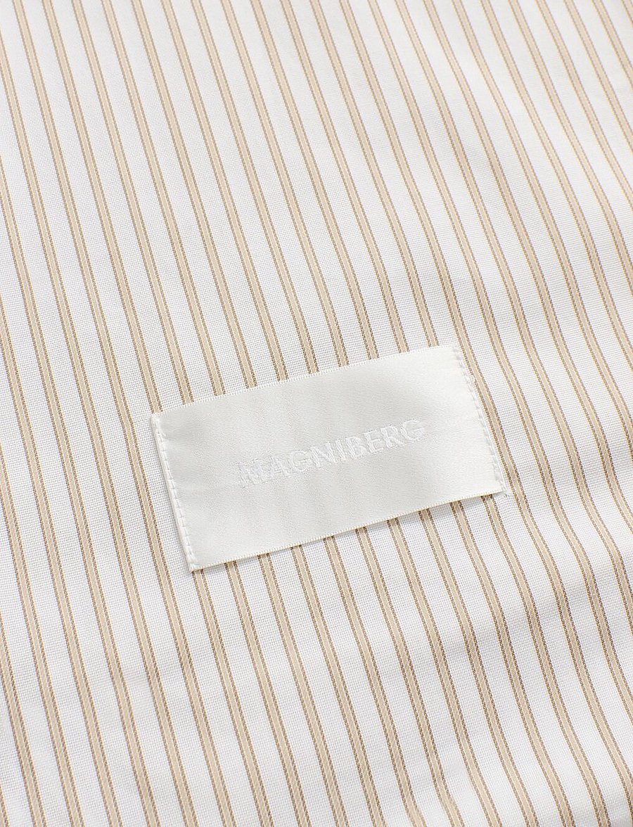 MAGNIBERG - Wall Street Oxford pillow case - kopfkissenbezüge - stripe light beige - 1