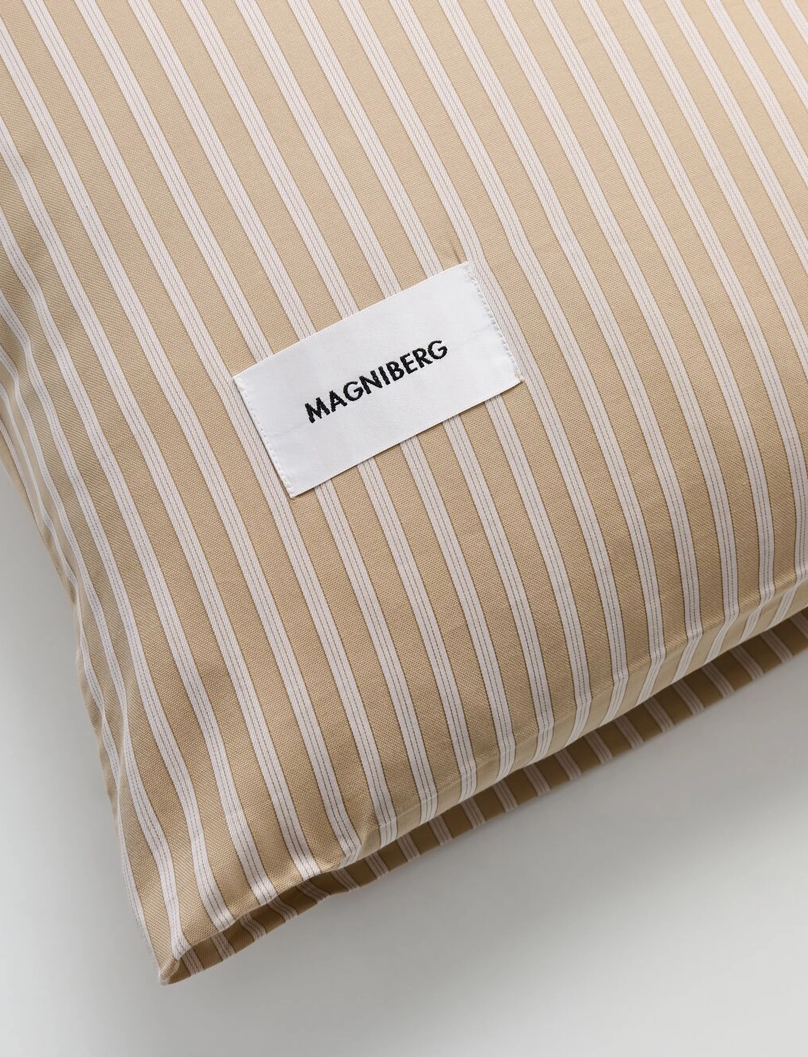 MAGNIBERG - Wall Street Oxford pillow case - pillow cases - stripe medium beige - 2