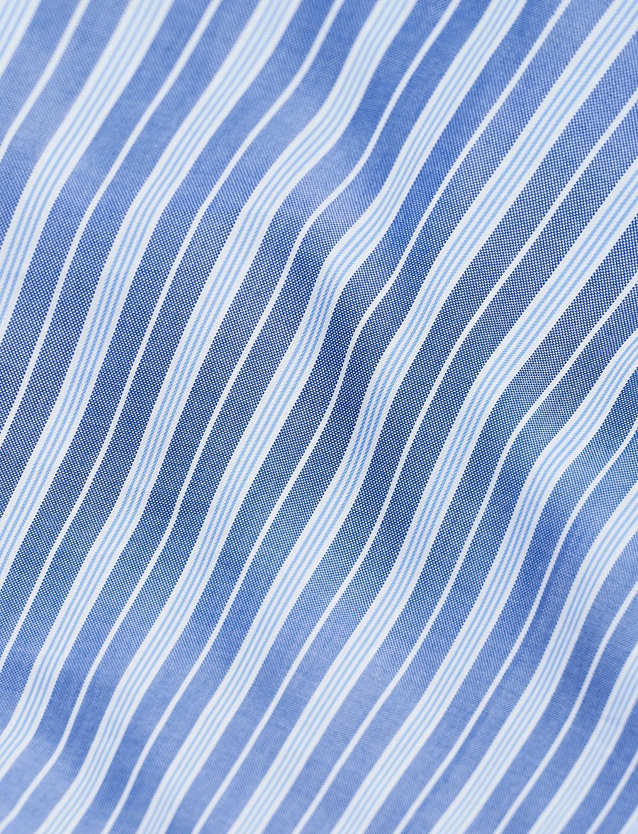 MAGNIBERG - Wall Street Oxford duvet cover - bettbezüge - stripe medium blue oxford - 1