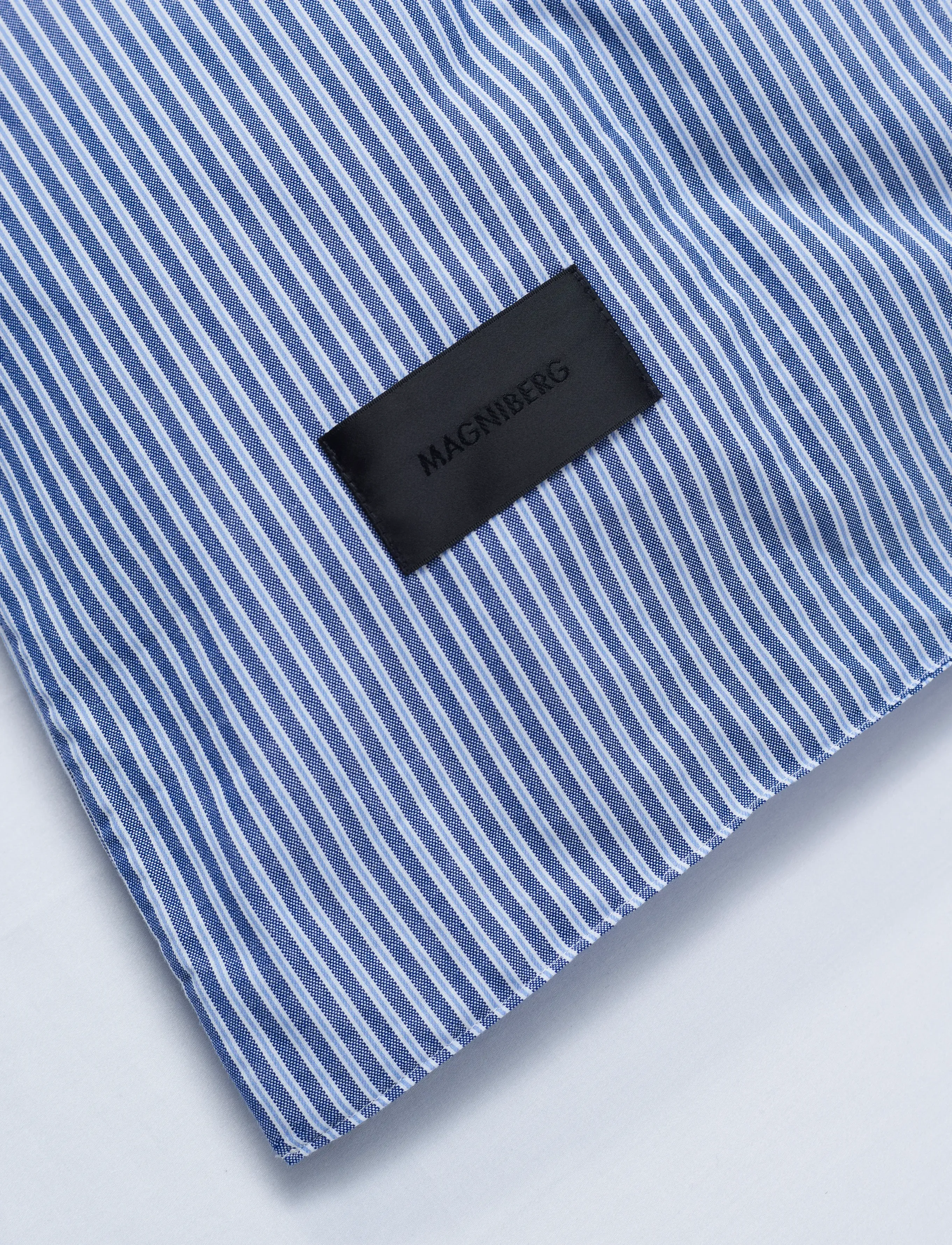 MAGNIBERG - Wall Street Oxford duvet cover - dynebetræk - stripe dark blue oxford - 1