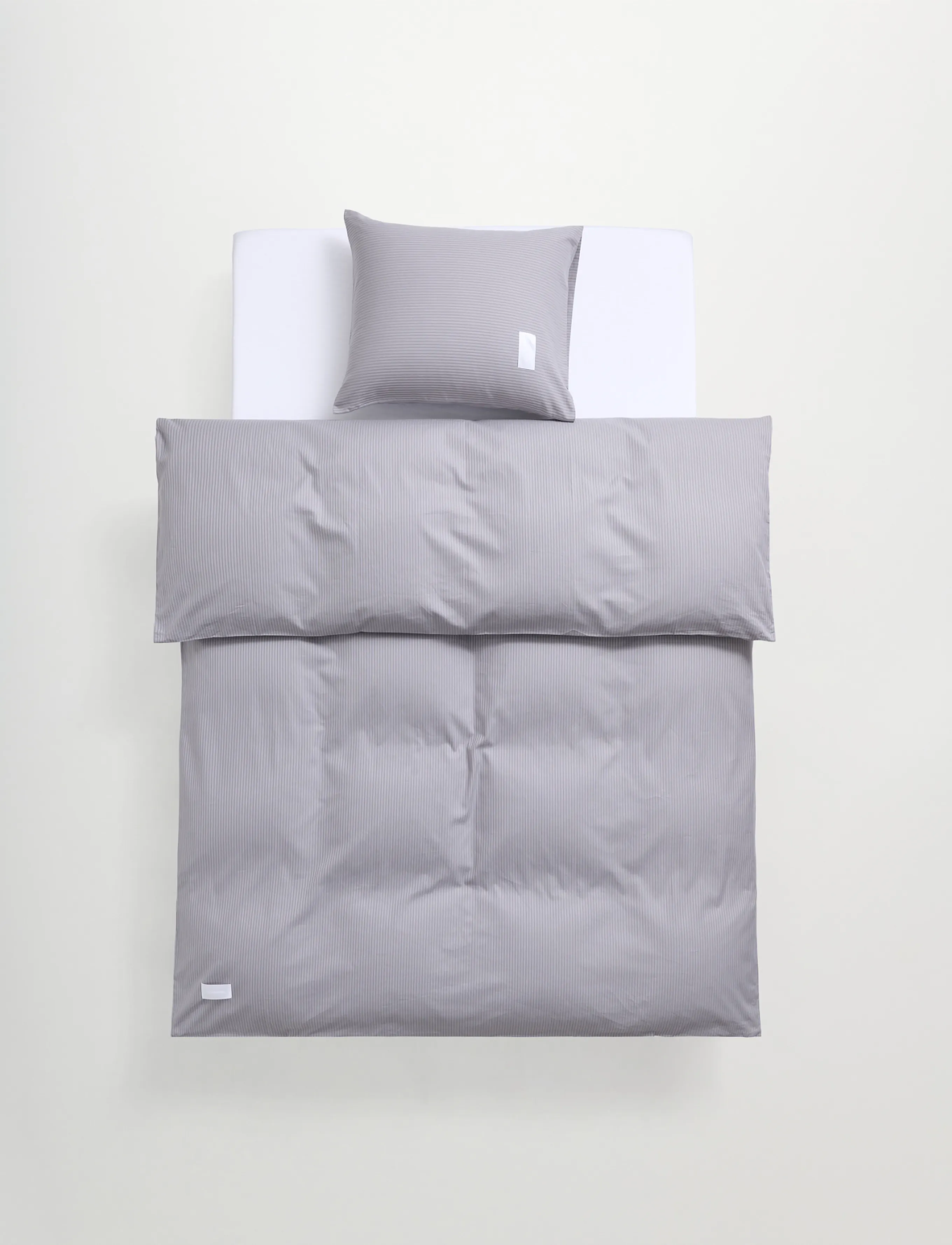 MAGNIBERG Wall Street Oxford Duvet Cover, 150X210, Bedtextiles, Grau - Covers, Homeware