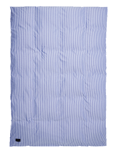 MAGNIBERG Wall Street Oxford duvet cover - Tekstiilid - STRIPED MEDIUM BLUE / blue