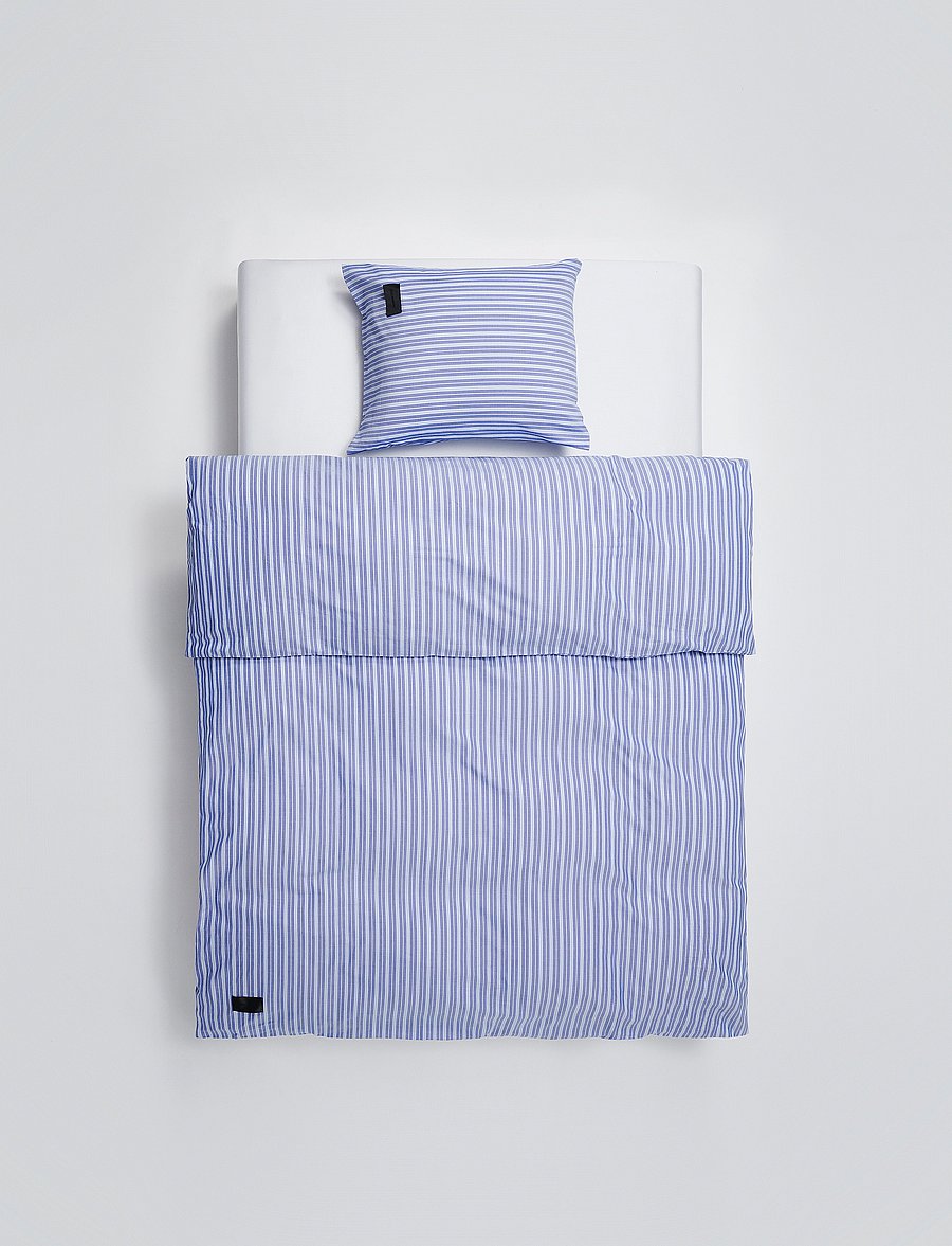 MAGNIBERG - Wall Street Oxford duvet cover - bettbezüge - striped medium blue - 0