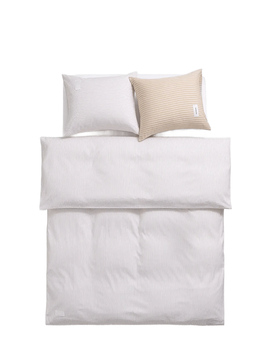MAGNIBERG - Wall Street Oxford duvet cover - bettbezüge - stripe light beige - 2