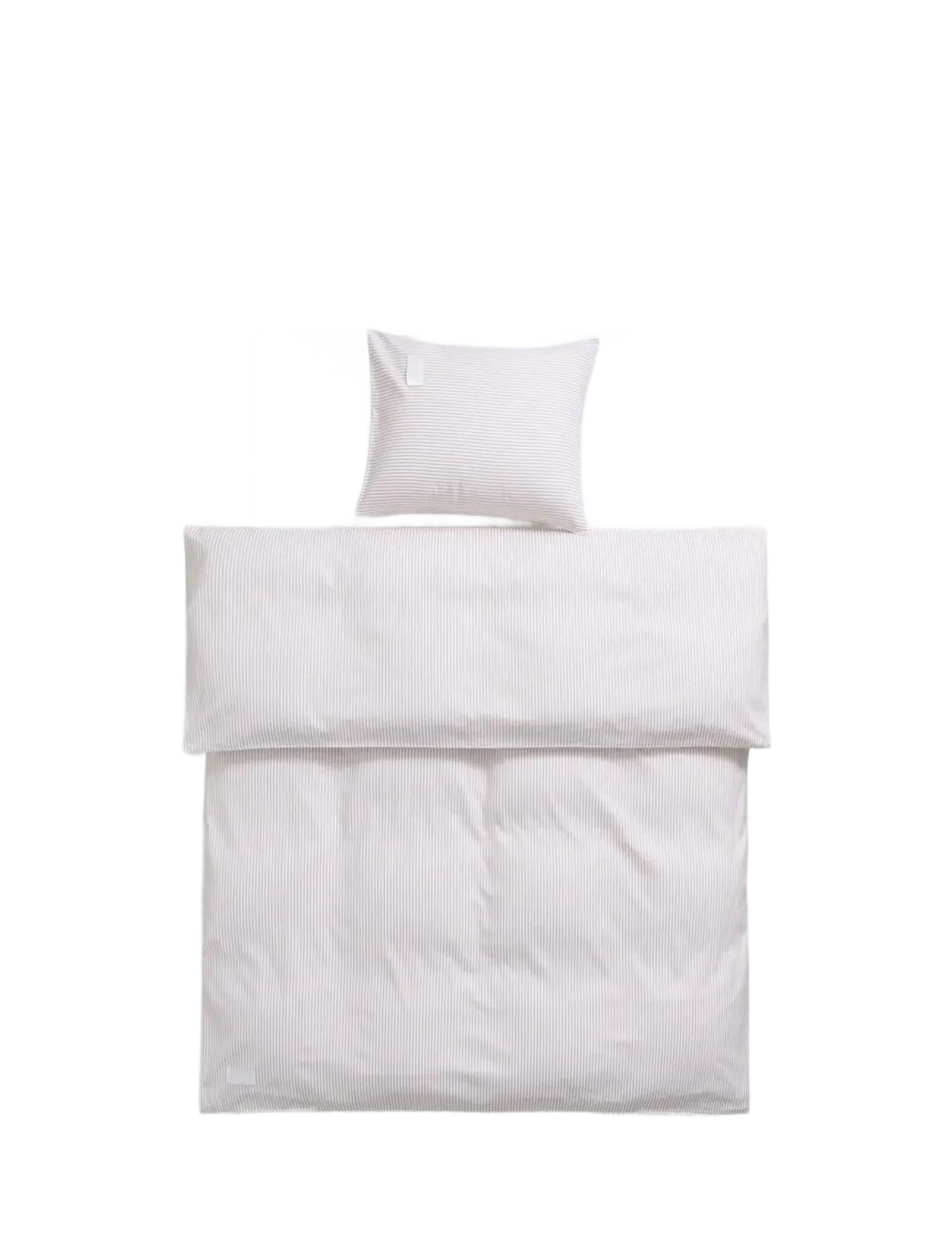 MAGNIBERG - Wall Street Oxford duvet cover - påslakan - stripe - light beige - 1