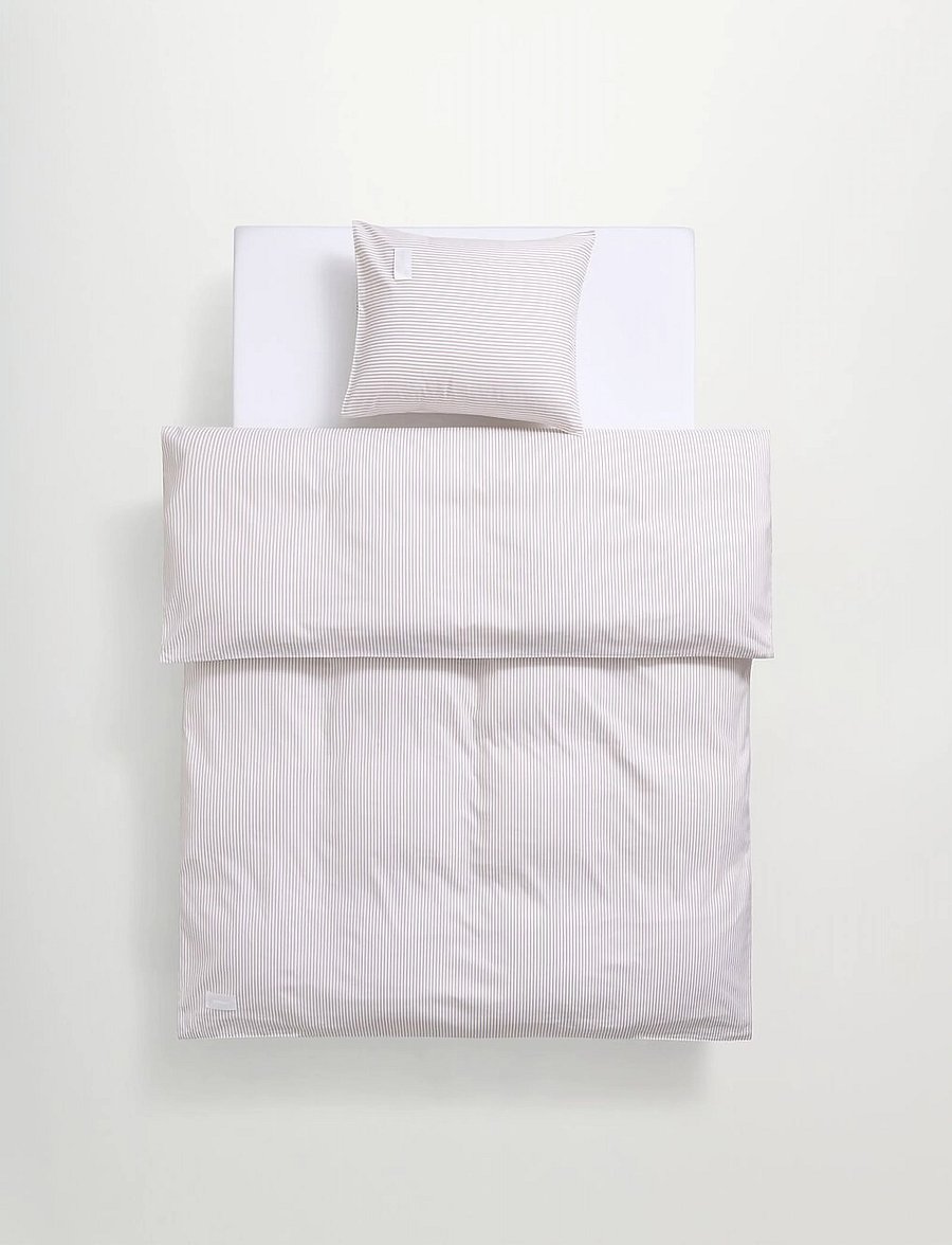 MAGNIBERG - Wall Street Oxford duvet cover - bettbezüge - stripe light beige - 0