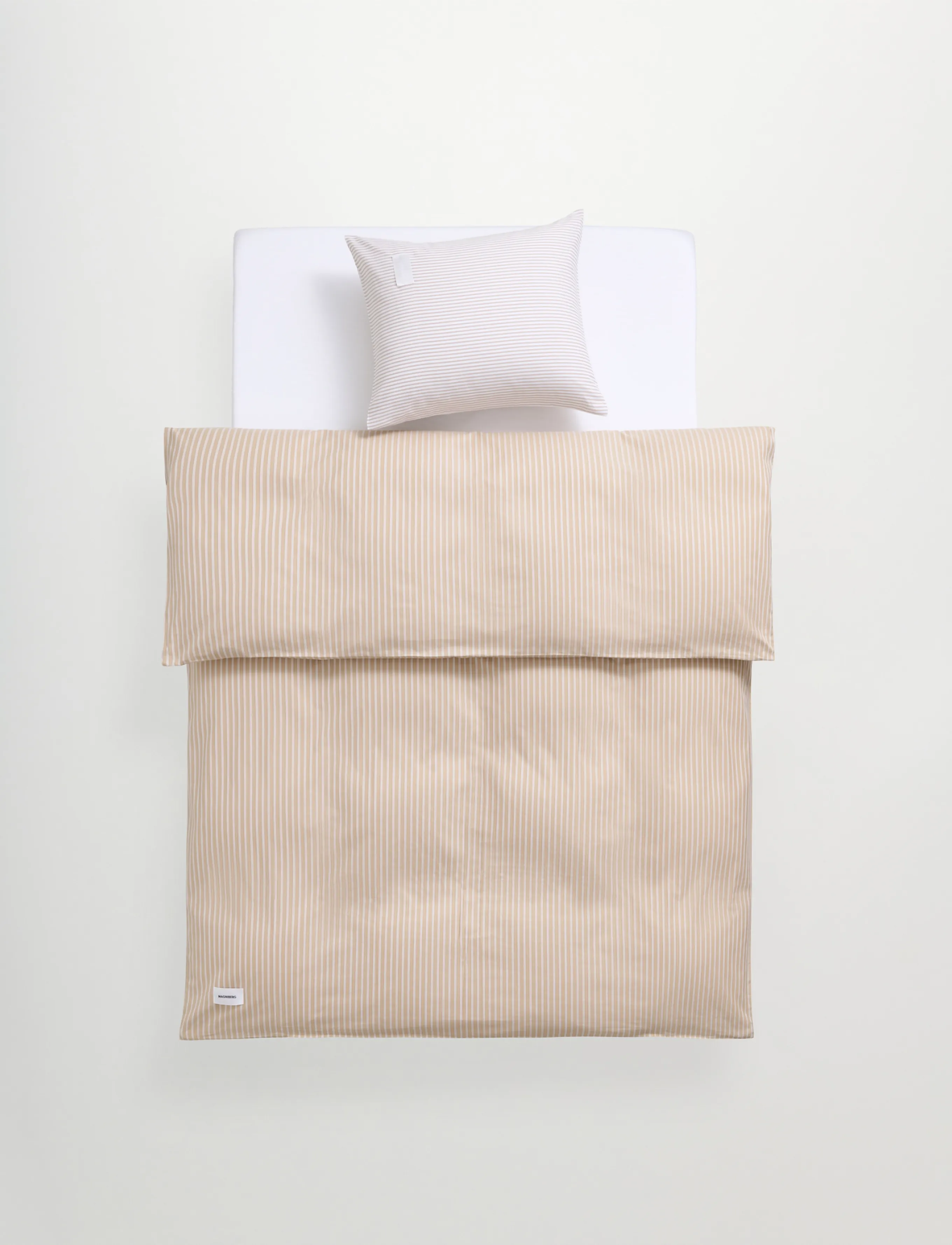 MAGNIBERG Wall Street Oxford Duvet Cover, 140X200, Bedtextiles, Beige - Covers, Homeware
