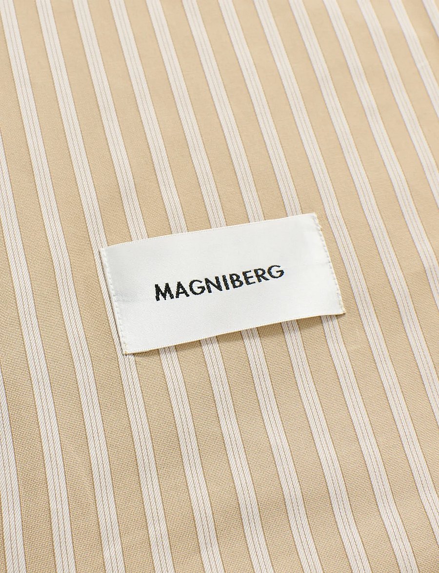 MAGNIBERG - Wall Street Oxford duvet cover - bettbezüge - stripe medium beige - 2