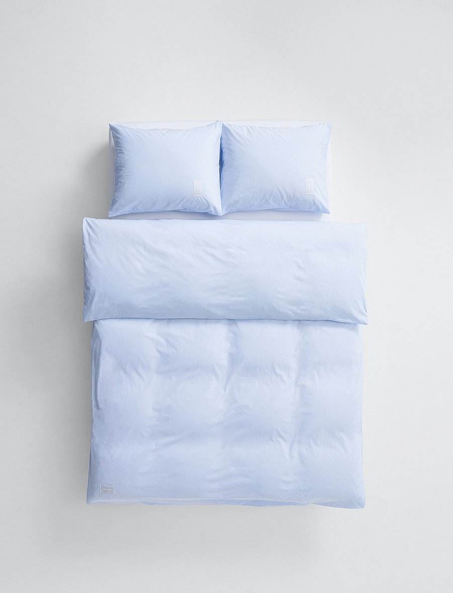 MAGNIBERG - Wall Street Poplin pillow case - kopfkissenbezüge - light blue dots jacquard - 2