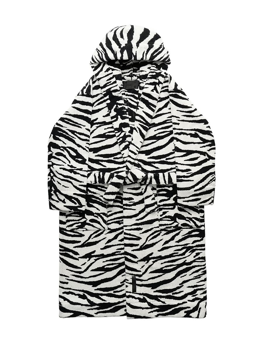 MAGNIBERG - Wild bathrobe - alltags-style - coconut white tiger - 1