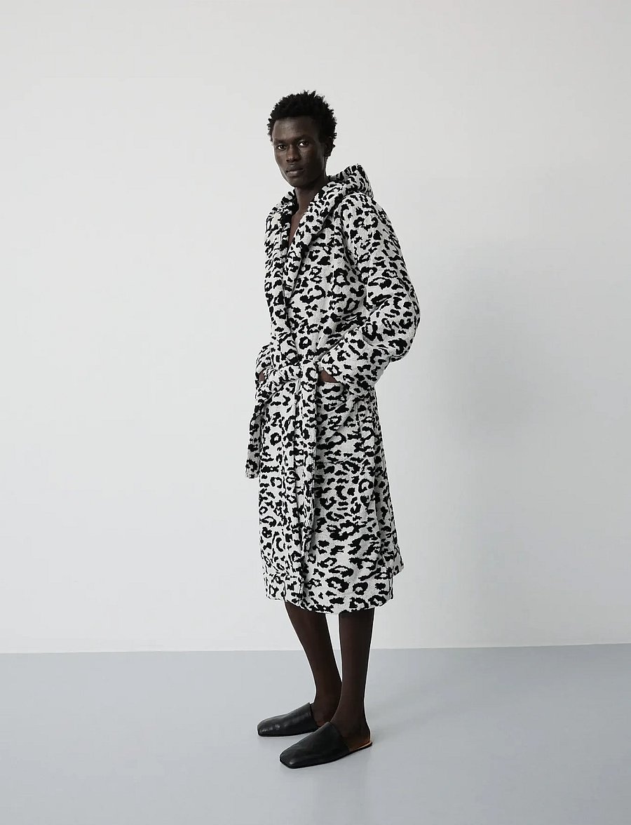 MAGNIBERG - Wild bathrobe - alltags-style - coconut white tiger - 0