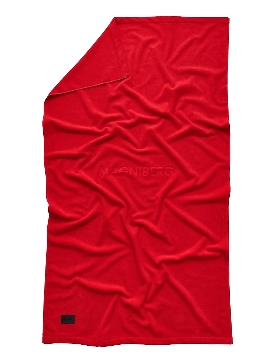 MAGNIBERG - Gelato bath sheet - saunalinad - goji red - 1