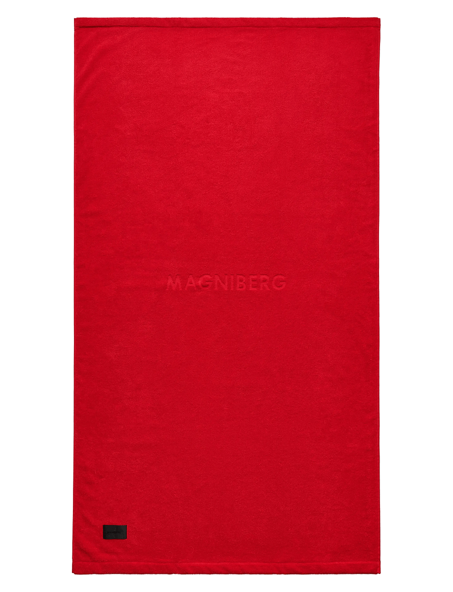 MAGNIBERG - Gelato bath sheet - saunalinad - goji red - 2
