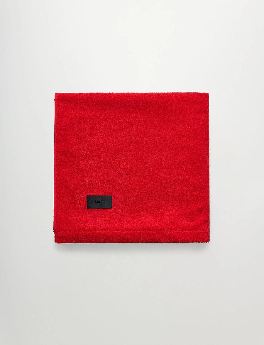 MAGNIBERG - Gelato bath sheet - saunalinad - goji red - 0