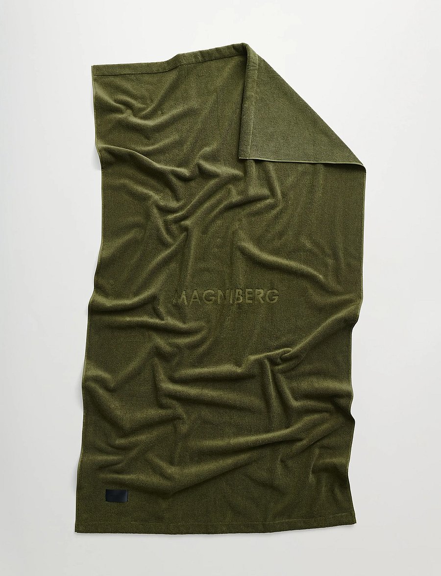 MAGNIBERG - Gelato bath sheet - saunalinad - olive green - 0