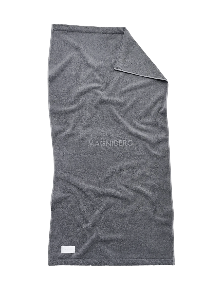 MAGNIBERG - Gelato bath towel - saunalinad - salmiak grey - 0