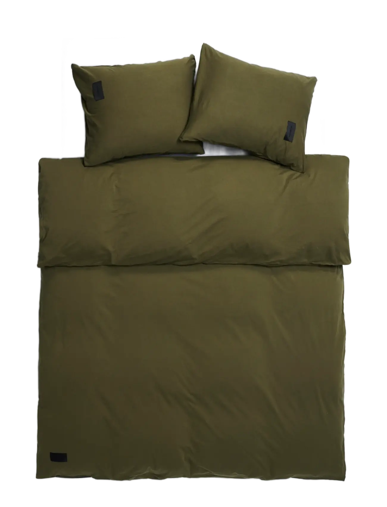 MAGNIBERG - Heart pillow case - tyynyliinat - washed army green - 1