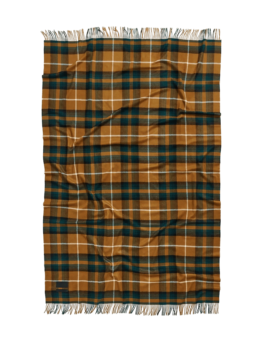 MAGNIBERG - Queen Blanket - pleedid - camel tartan - 2