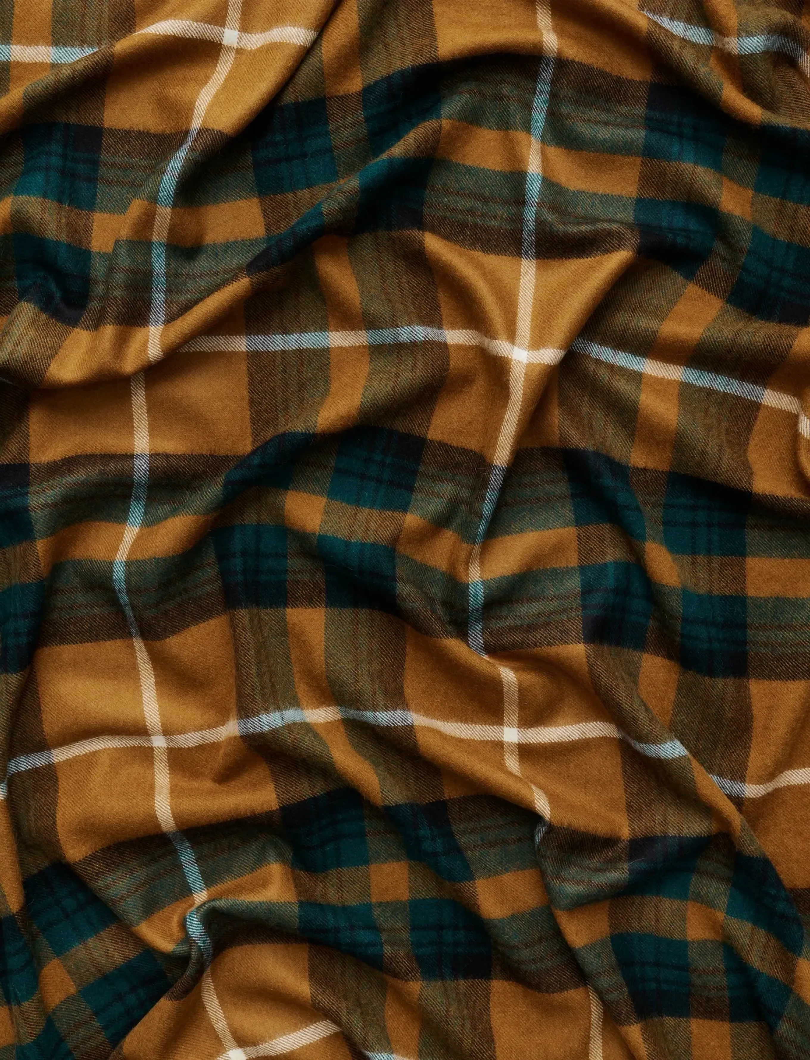 MAGNIBERG - Queen Blanket - pledi un pārvalki - camel tartan - 3