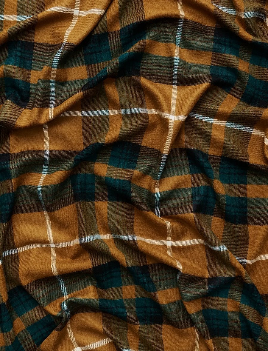 MAGNIBERG - Queen Blanket - pleedid - camel tartan - 3