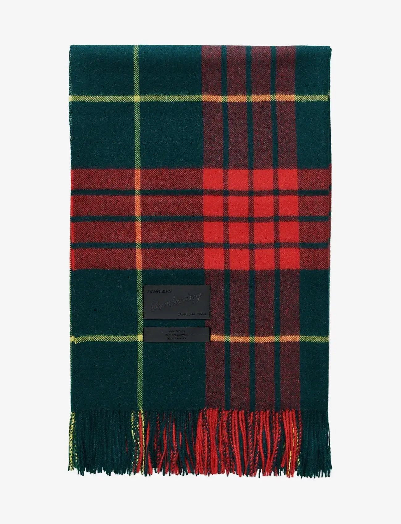 MAGNIBERG - Queen Blanket - decken - lipstick red tartan - 1