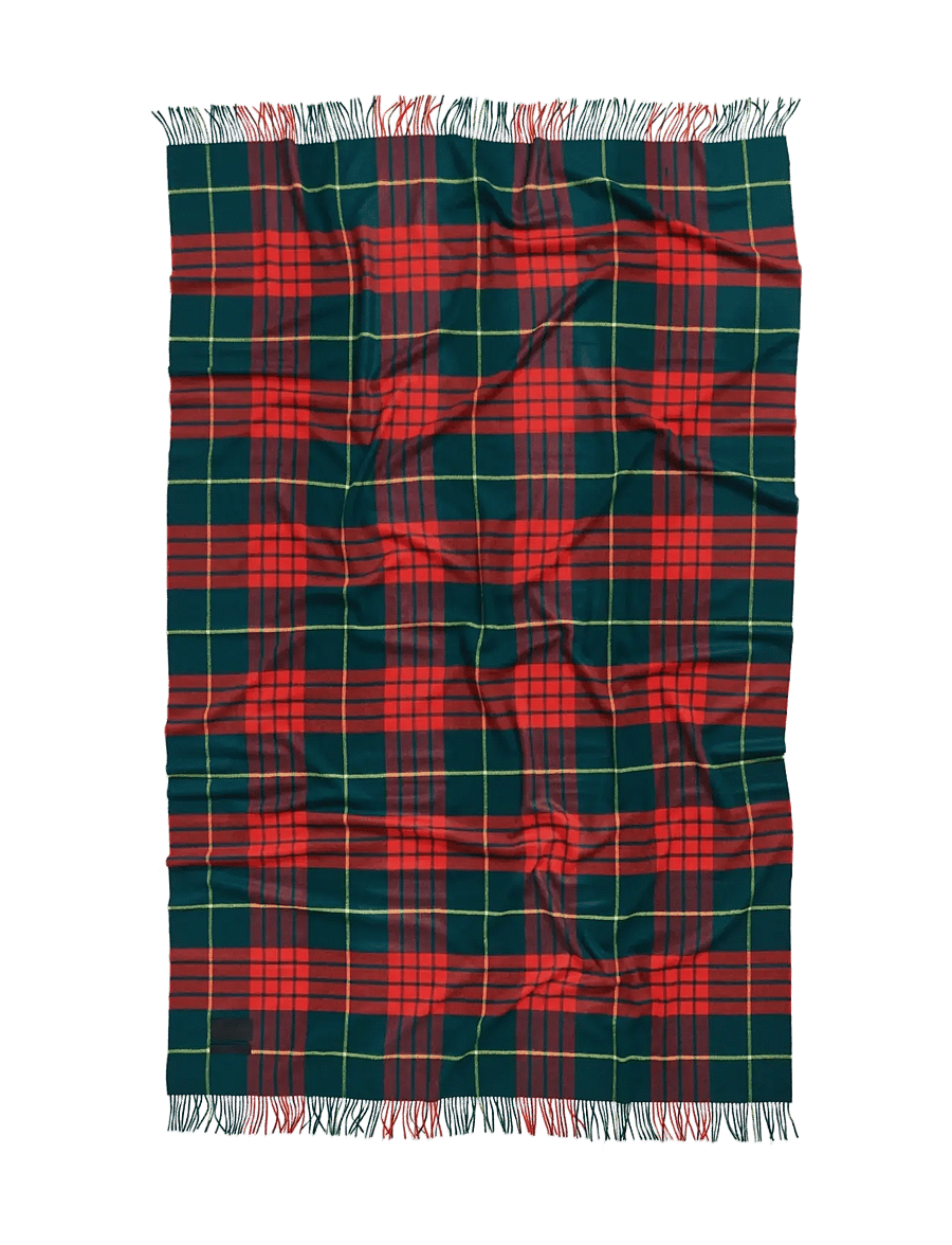 MAGNIBERG - Queen Blanket - pleedid - lipstick red tartan - 2