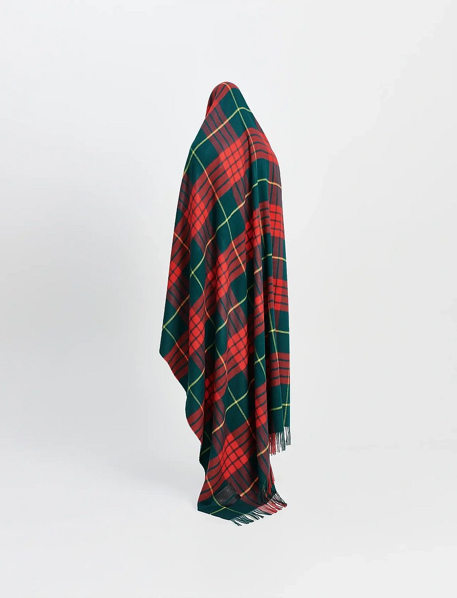 MAGNIBERG - Queen Blanket - pleedid - lipstick red tartan - 0