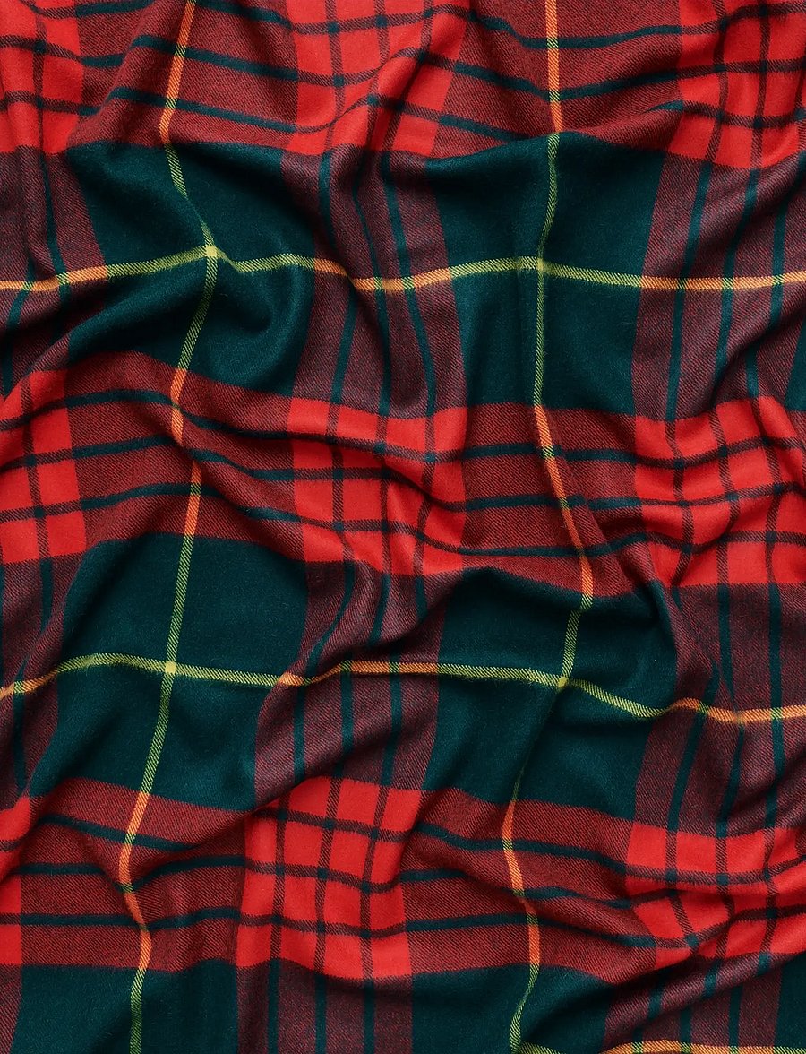 MAGNIBERG - Queen Blanket - pleedid - lipstick red tartan - 3
