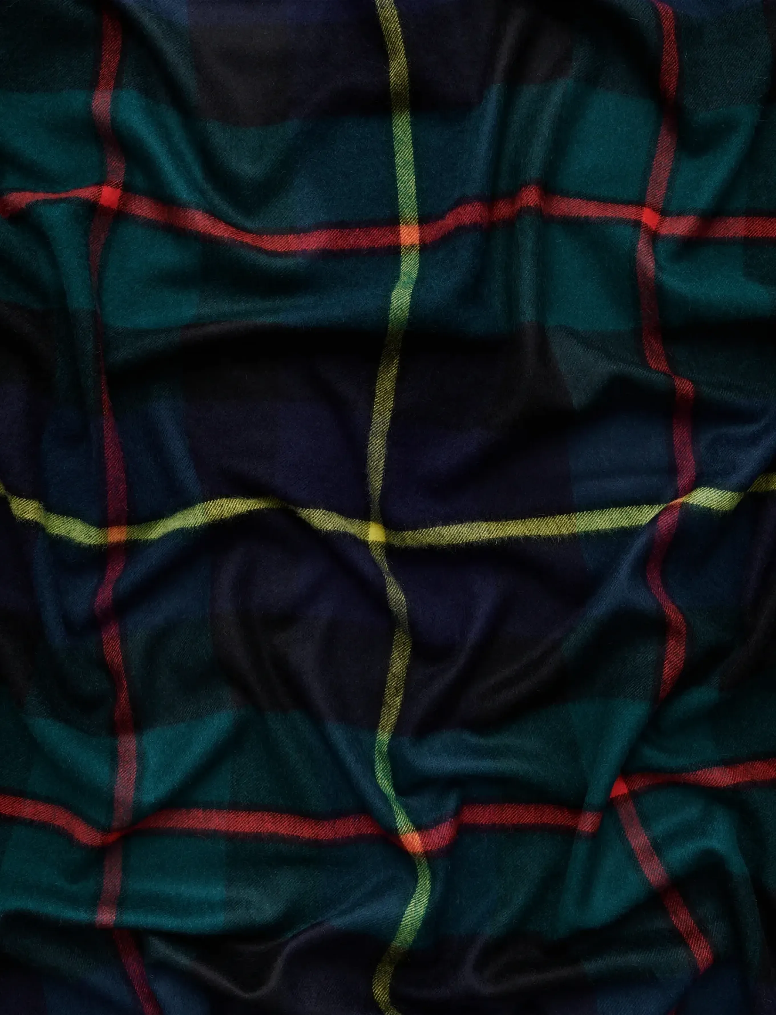 MAGNIBERG - Queen Blanket - filtar & plädar - scottish green tartan - 3