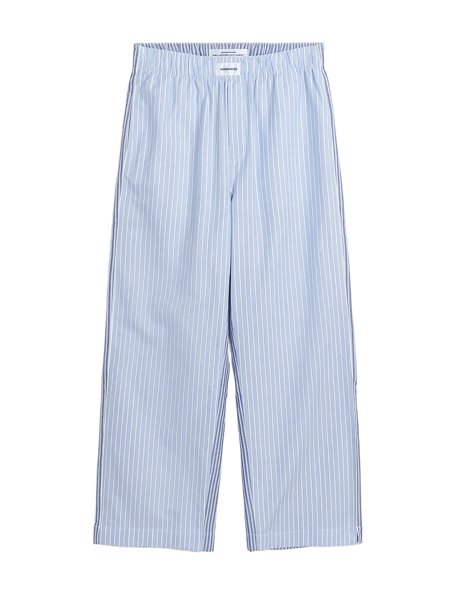 MAGNIBERG - Wall Street Pants - natbukser - blue stripes one - 1