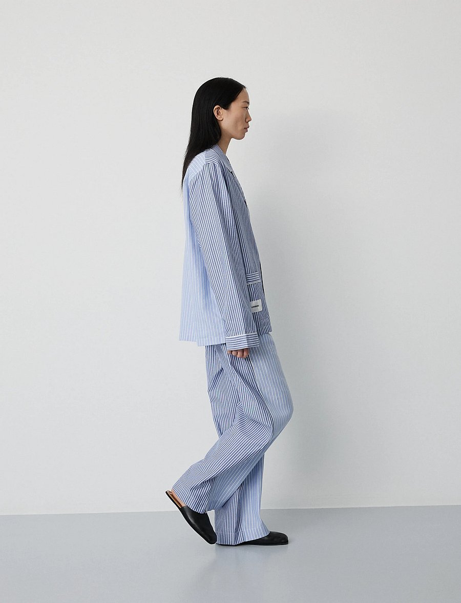 MAGNIBERG - Wall Street Pants - natbukser - blue stripes one - 3
