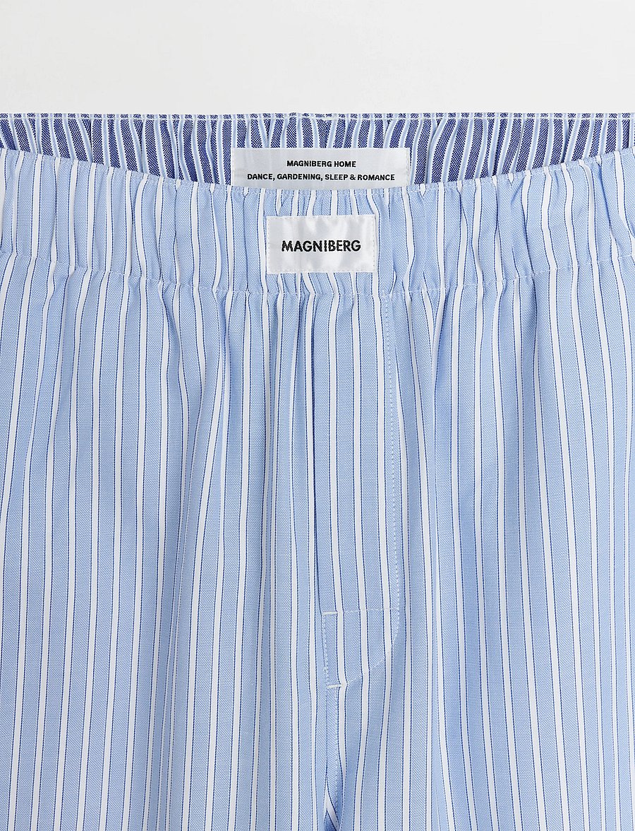 MAGNIBERG - Wall Street Pants - natbukser - blue stripes one - 4