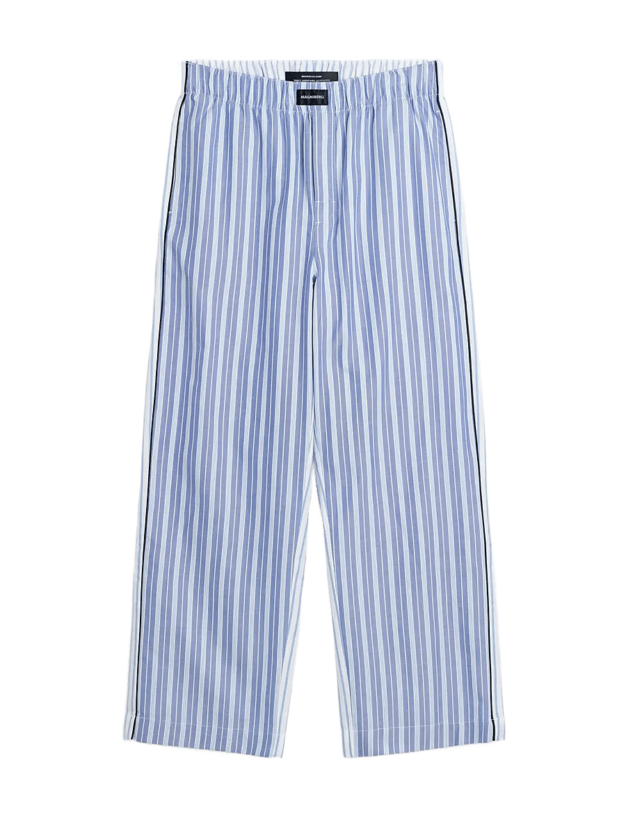 MAGNIBERG - Wall Street Pants - natbukser - blue stripes two - 1