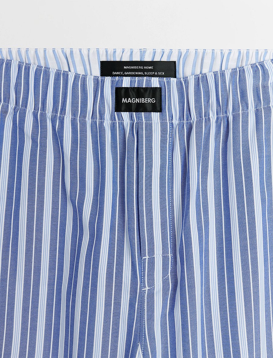 MAGNIBERG - Wall Street Pants - natbukser - blue stripes two - 3
