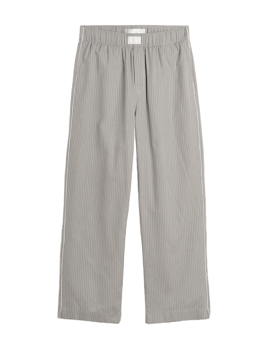 MAGNIBERG - Wall Street Pants - pyjamahosen - strip dark grey - 1