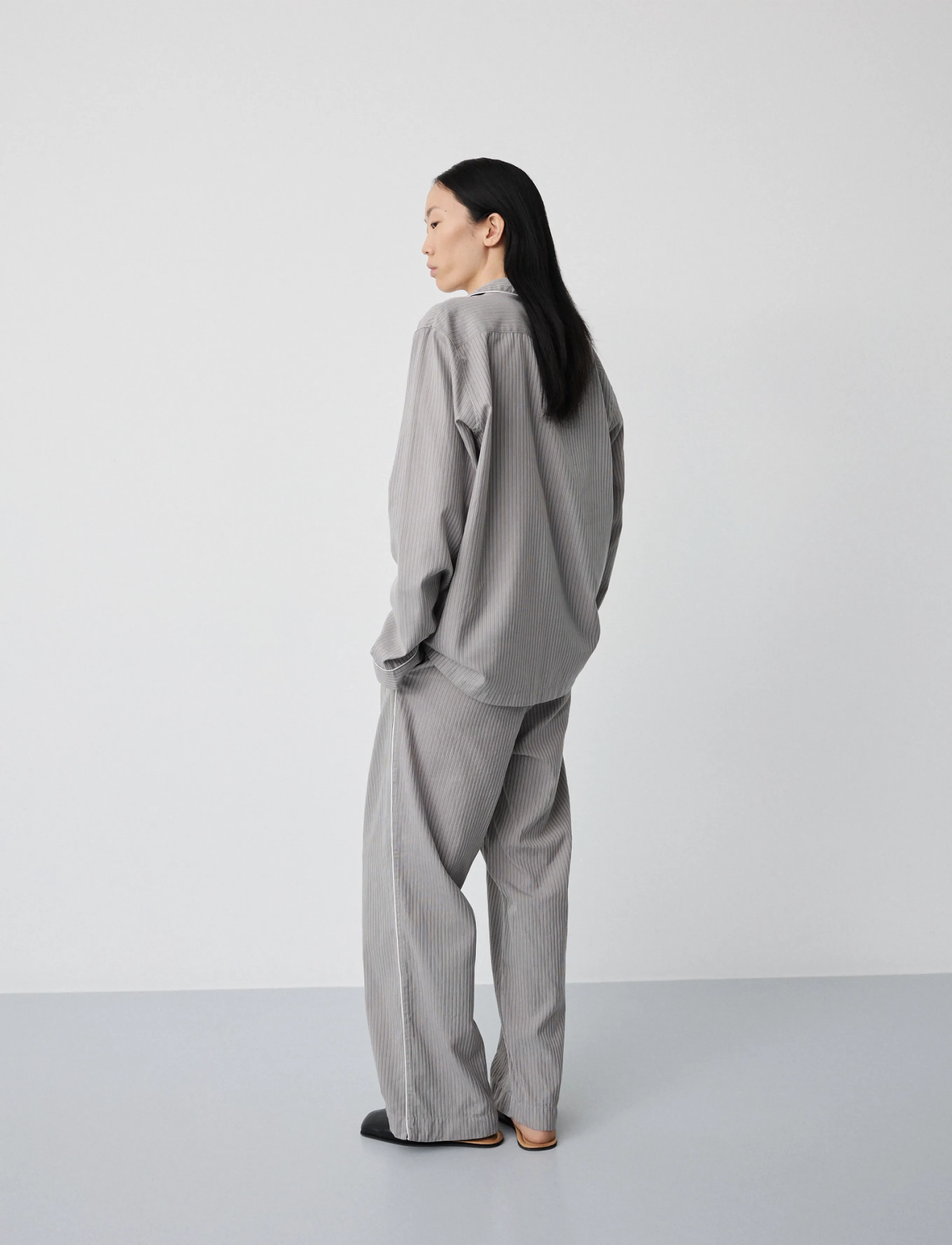 MAGNIBERG - Wall Street Pants - strip dark grey - 3